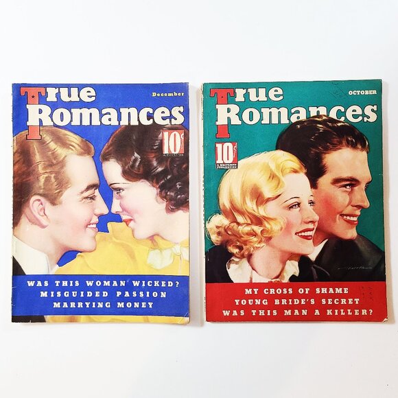 Other | Two 193s True Romances Magazines Ladies Gossip Pulp Mags | Poshmark